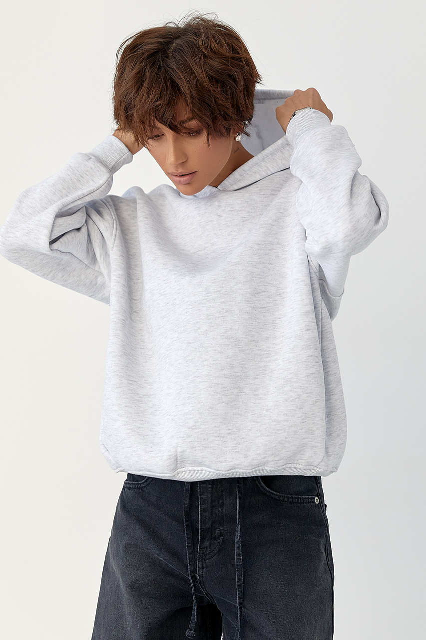 Тепле однотонне худі LX-10712011 Тепле однотонне худі LX-10712011