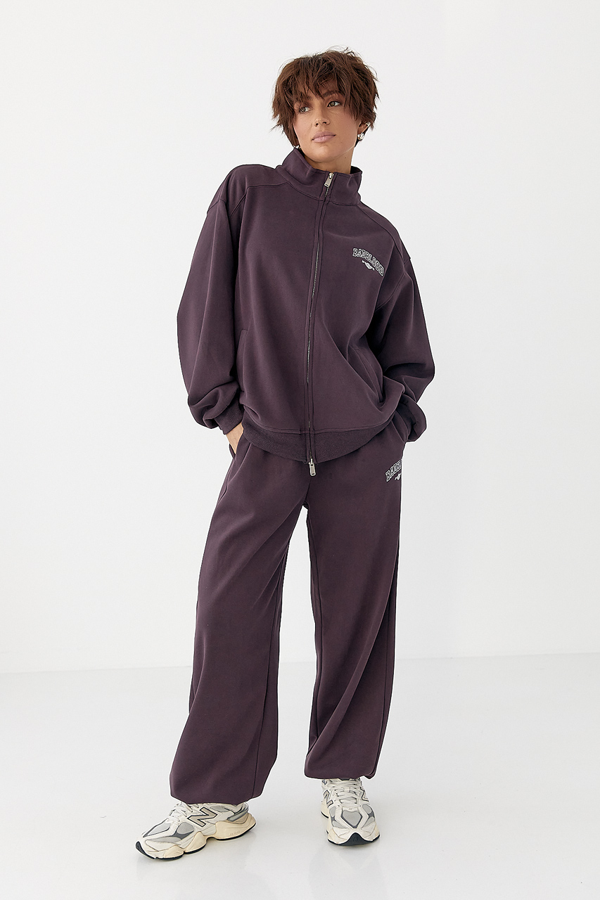 Зимовий спортивний костюм з написами