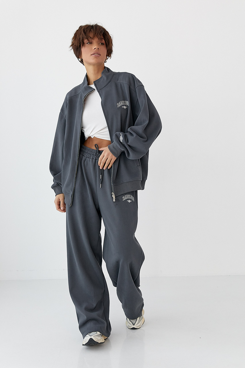 Зимовий спортивний костюм з написами