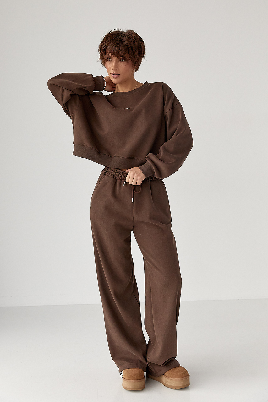 Вільний теплий спортивний костюм  LX-10713928