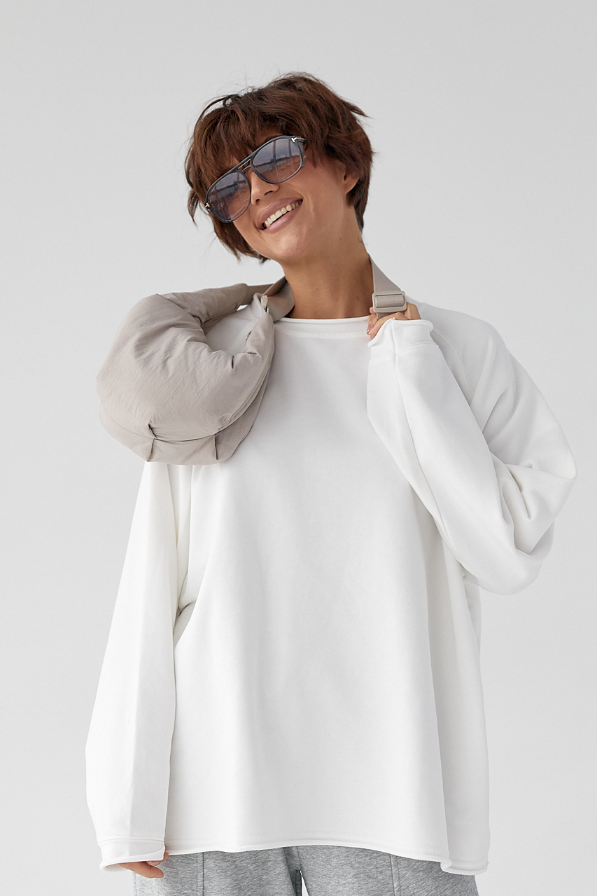 Лонгслів вільного крою з рукавами-реглан