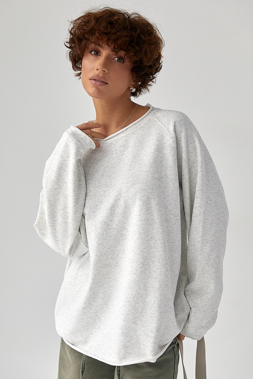 Лонгслів вільного крою з рукавами-реглан