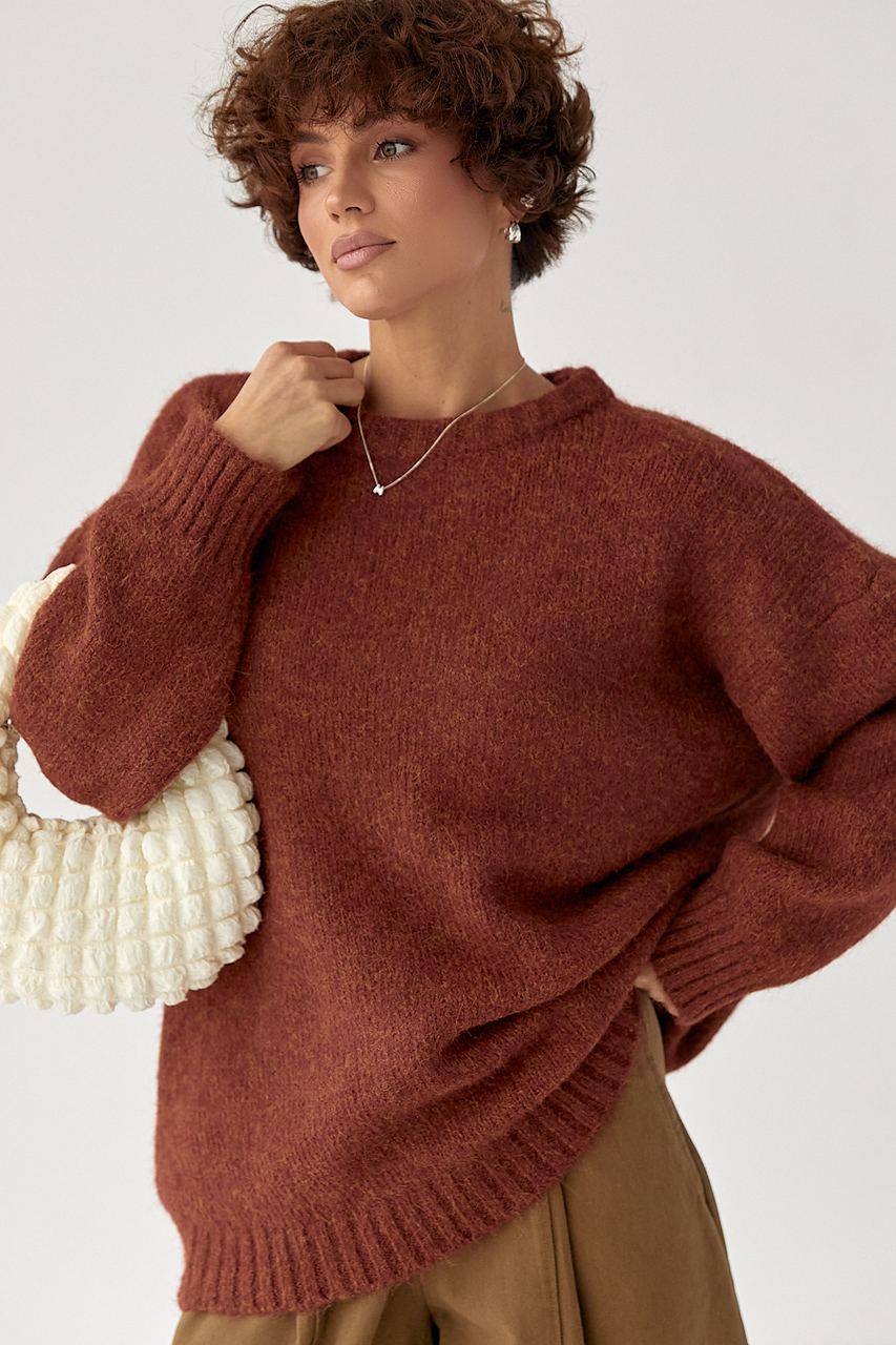 Вільна мохерова кофта LX-10716943 Вільна мохерова кофта LX-10716943