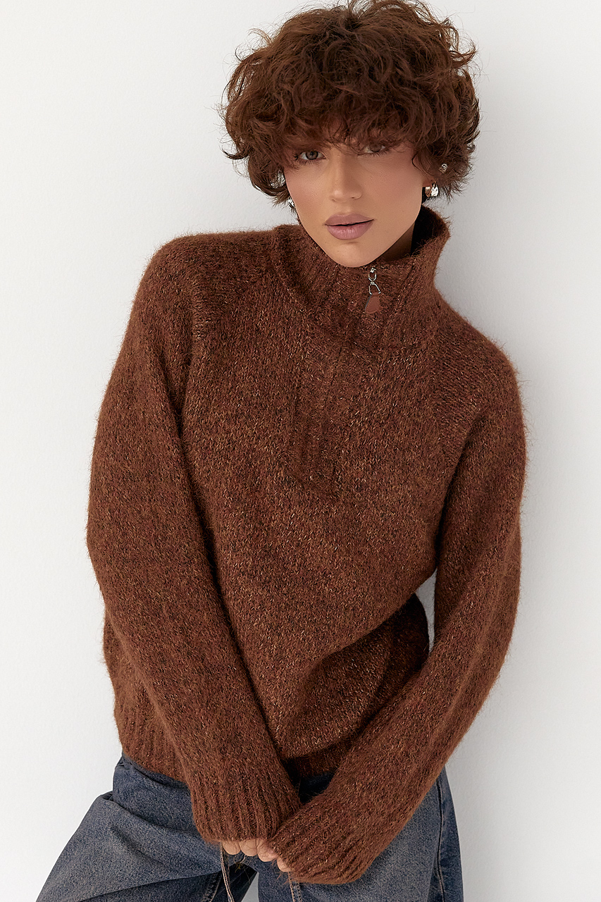 Теплий в'язаний светр LX-10717028 Теплий в'язаний светр LX-10717028