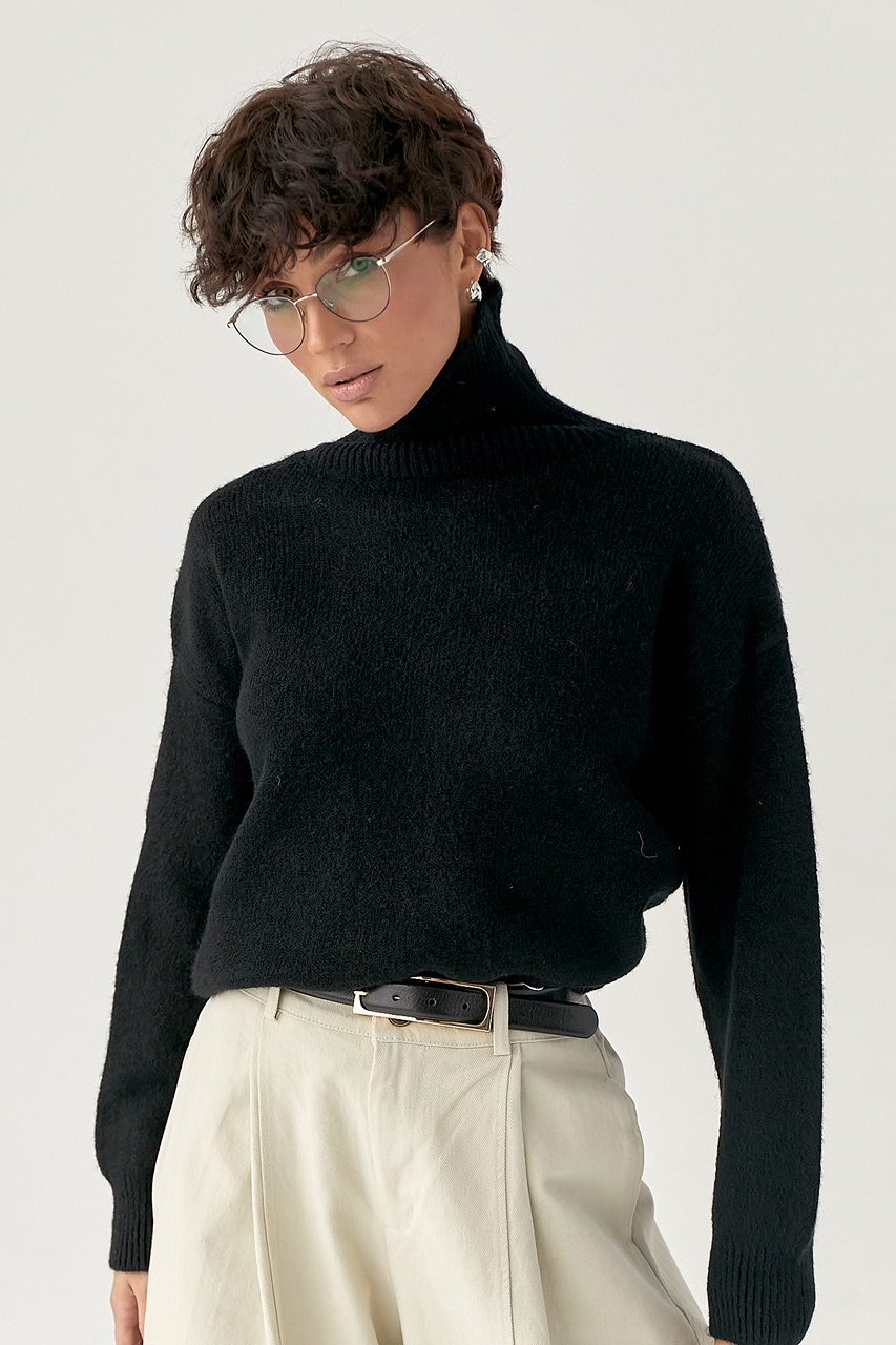 В'язаний теплий базовий гольф