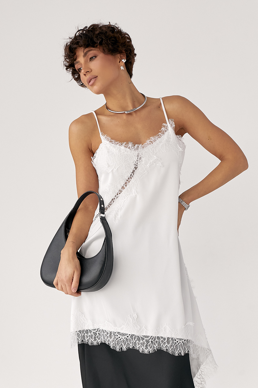 Сатинова майка з мереживом LX-10718601 Сатинова майка з мереживом LX-10718601