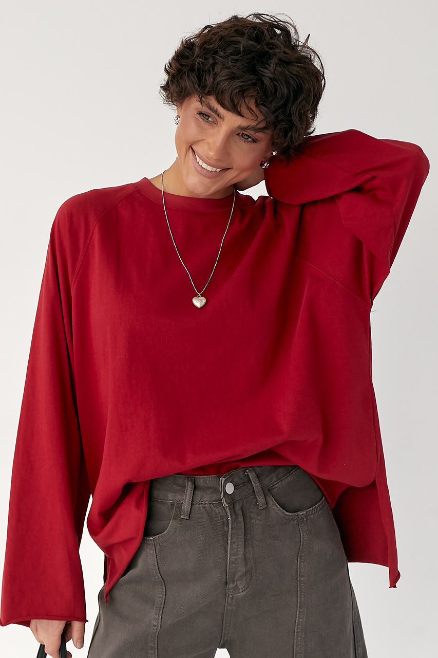 Однотонний вільний лонг  LX-10719521