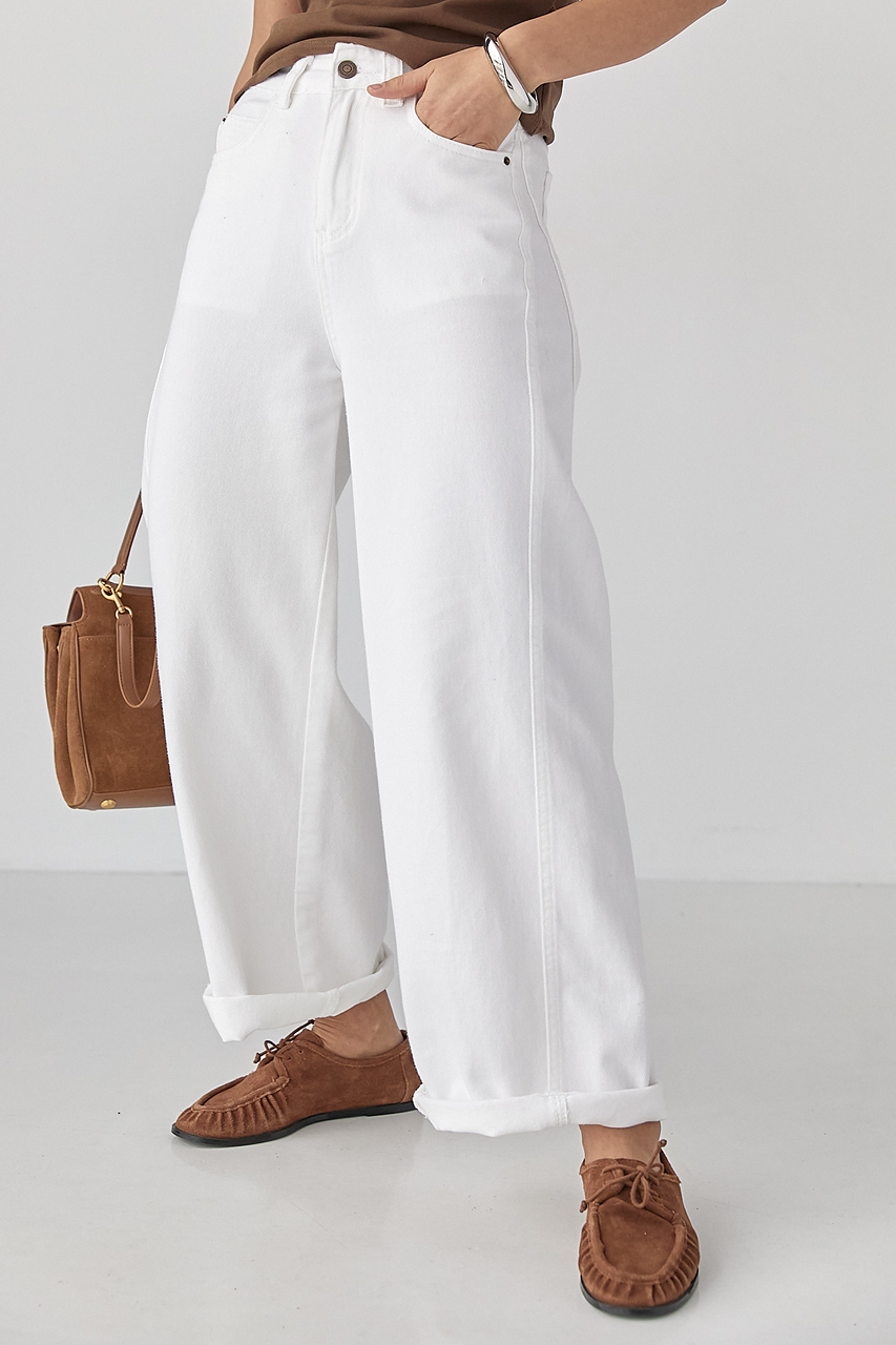 Жіночі білі джинси Palazzo