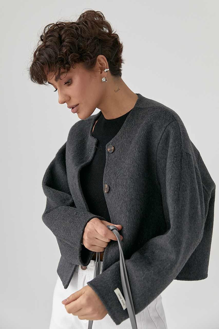 Коротке вовняне пальто LX-10722722 Коротке вовняне пальто LX-10722722