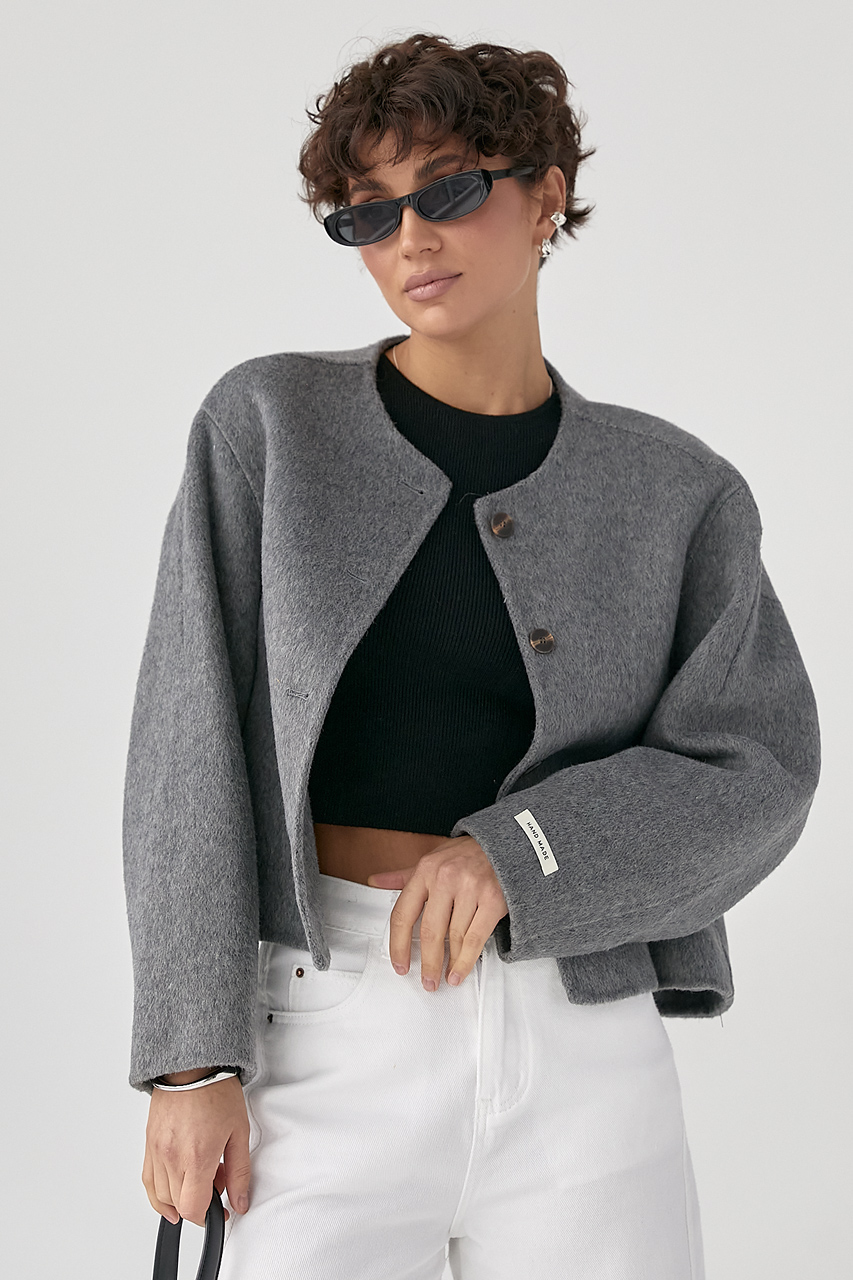 Коротке вовняне пальто LX-10722710 Коротке вовняне пальто LX-10722710