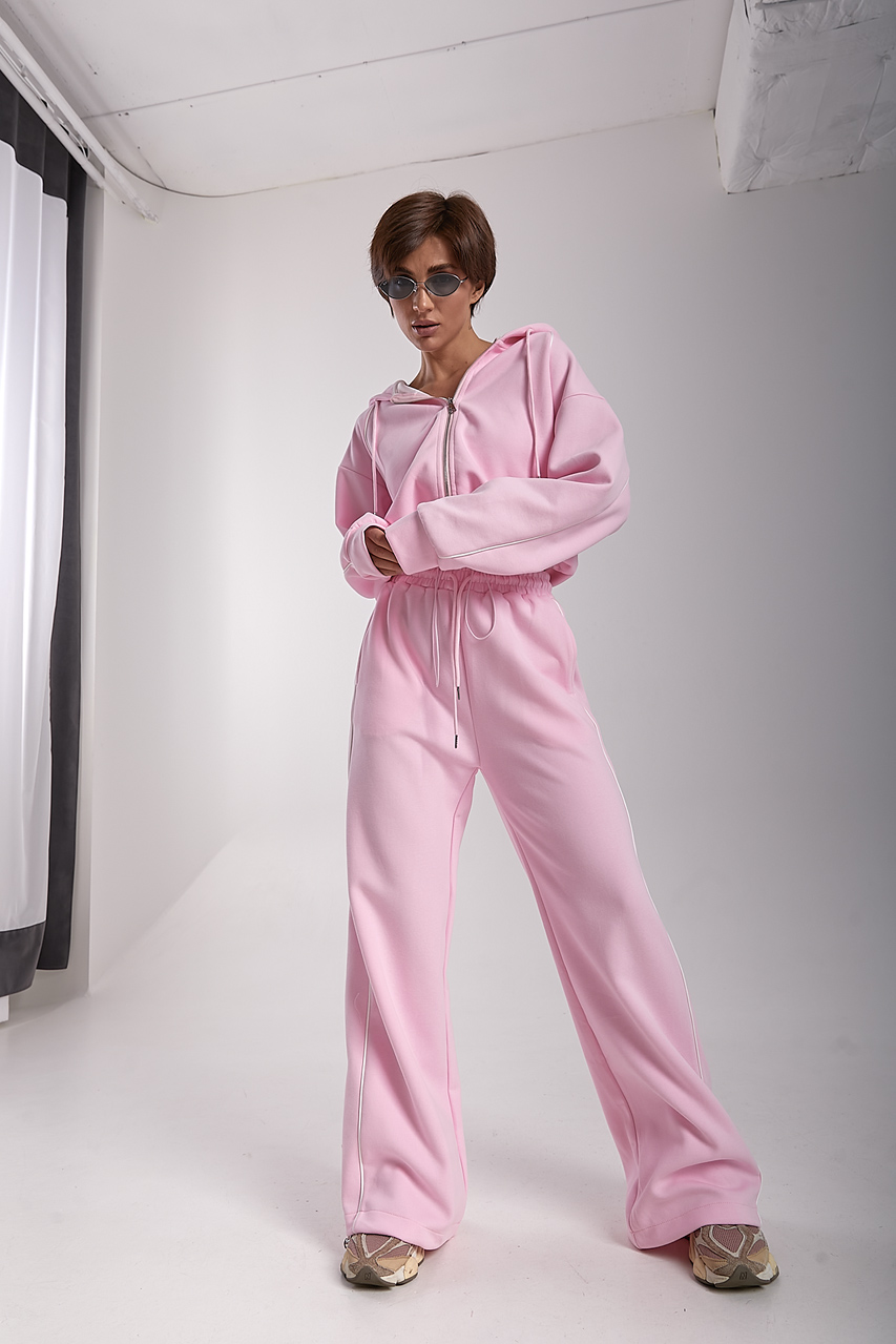 Вільний спортивний костюм з капюшоном  LX-10724114