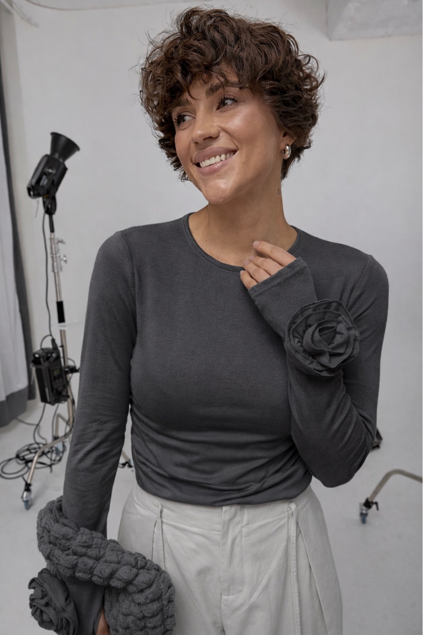 Еластичний лонг з трояндами