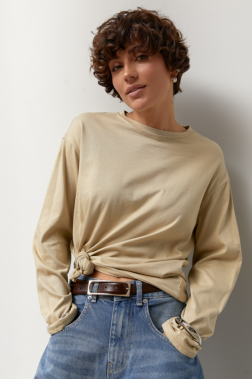 Базовий лонгслів вільного фасону