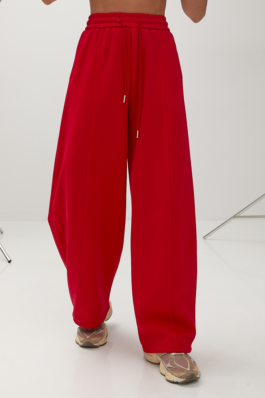 Вільні однотонні спортивні штани  LX-10729821