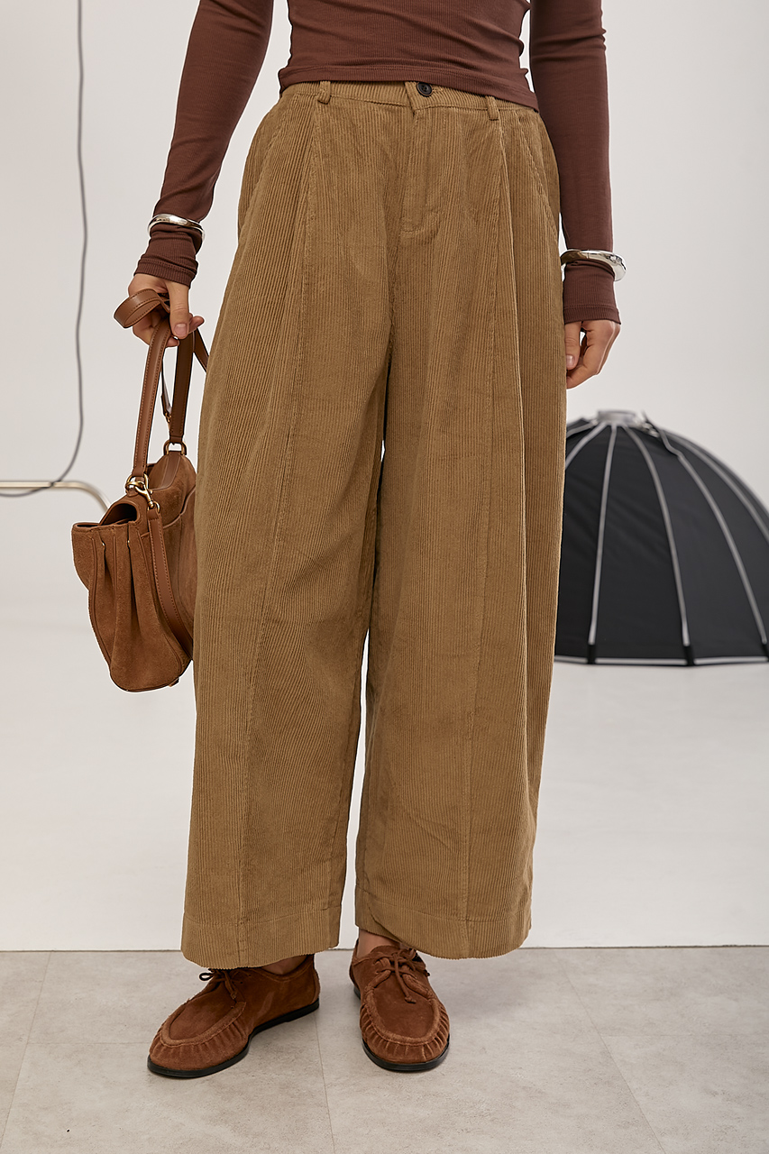 Жіночі вільні вельветові штани LX-10732220 Жіночі вільні вельветові штани LX-10732220