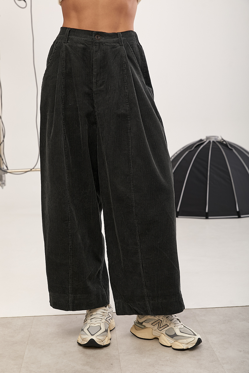 Жіночі вільні вельветові штани LX-10732209 Жіночі вільні вельветові штани LX-10732209