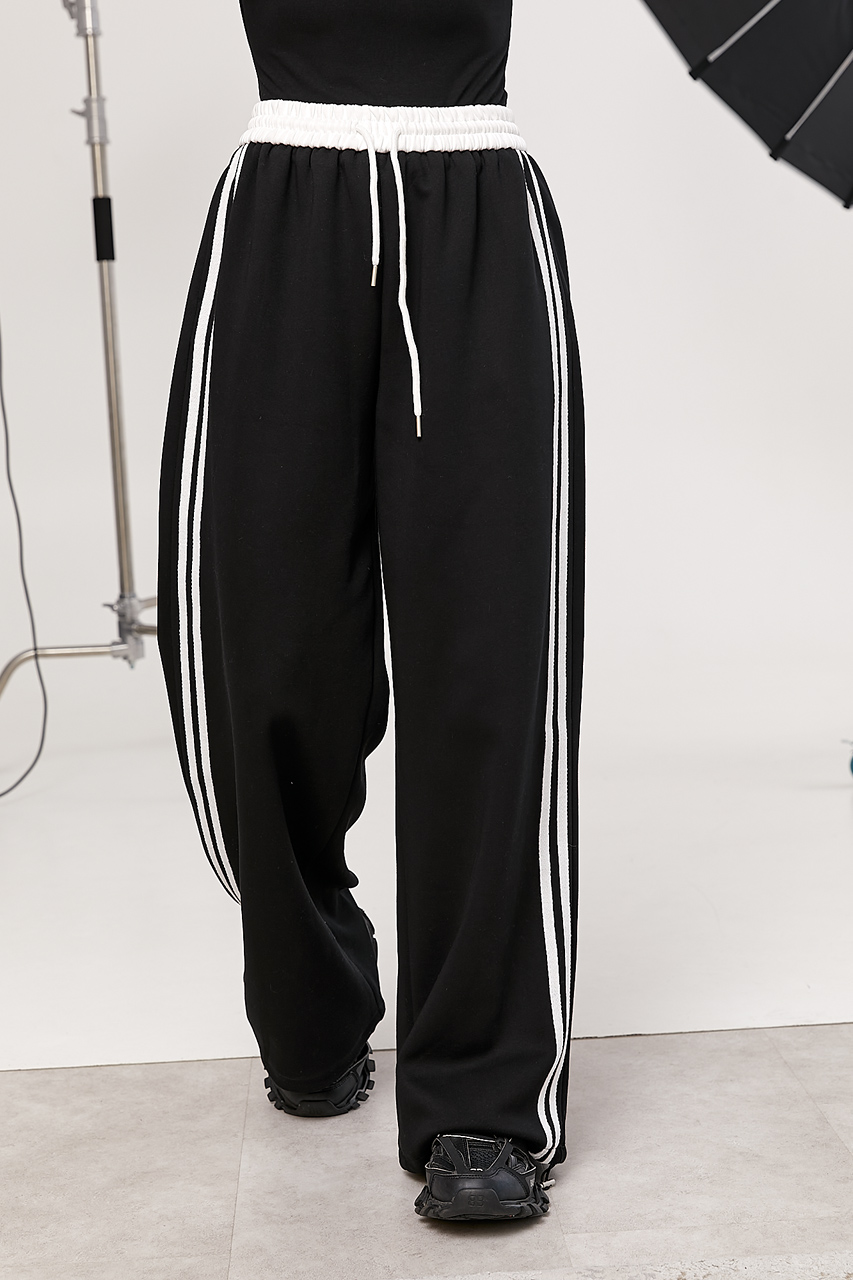 Широкі спортивні штани з лампасами LX-10735009 Широкі спортивні штани з лампасами LX-10735009