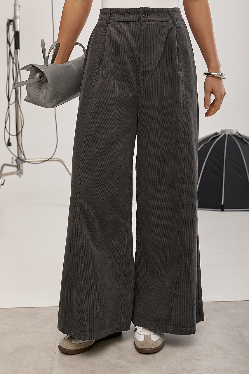 Вельветові короткі широкі штани  LX-10737122