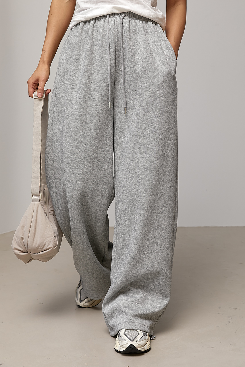 Однотонні спортивні штани палаццо LX-10737510 Однотонні спортивні штани палаццо LX-10737510