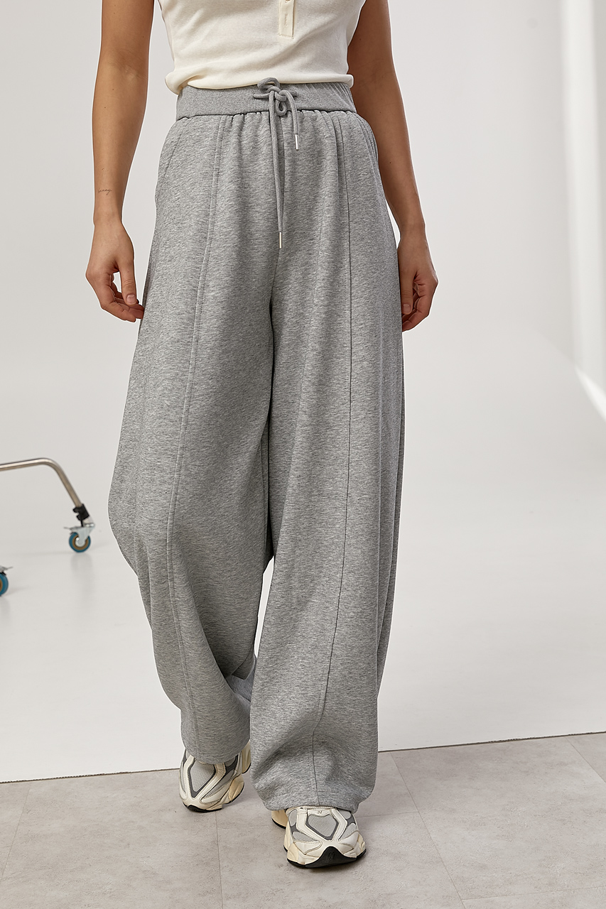 Вільні спортивні штани з широким поясом  LX-10745510