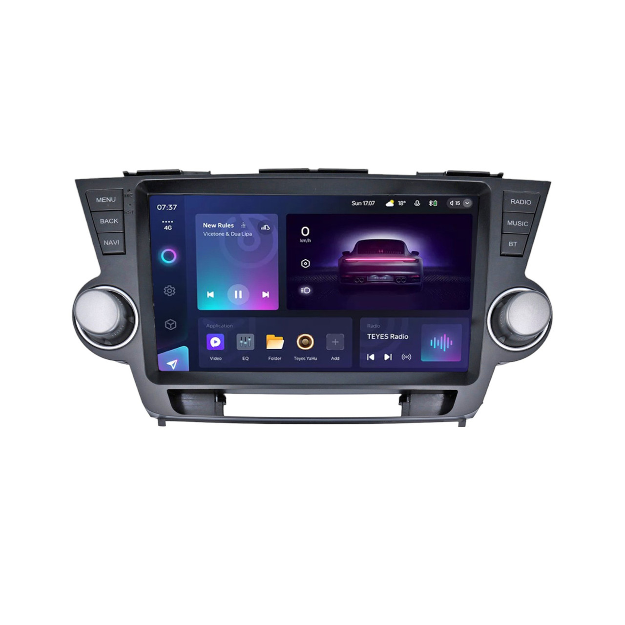 Штатна магнітола серії Teyes 2K 360 CC3 6*128Gb під Toyota Highlander 2 XU40 2007-2013 Kluger 2008-2014