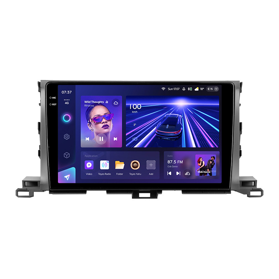 Штатна магнітола серії Teyes 2K 360 CC3 6*128Gb під Toyota Highlander 3 XU50 2013-2018 Kluger 2014-2020