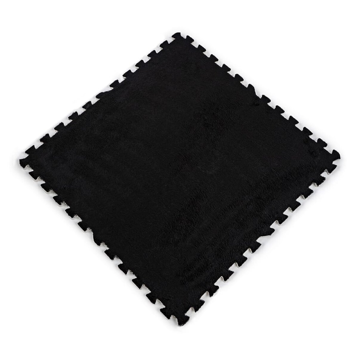 Підлога-пазл плюшевий ЧОРНИЙ 60*60*1cm