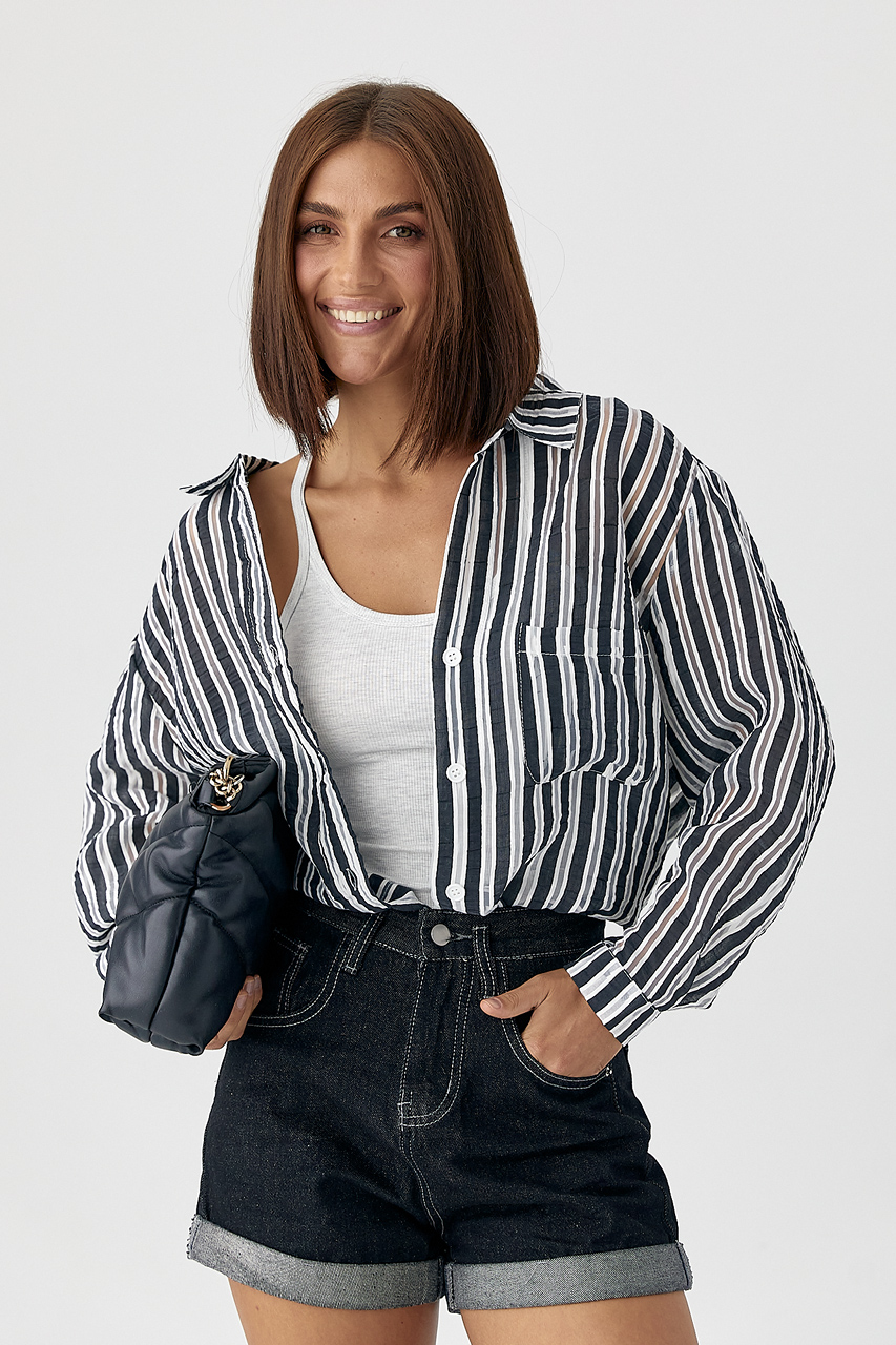 Класична сорочка у смужку  Ls-1560