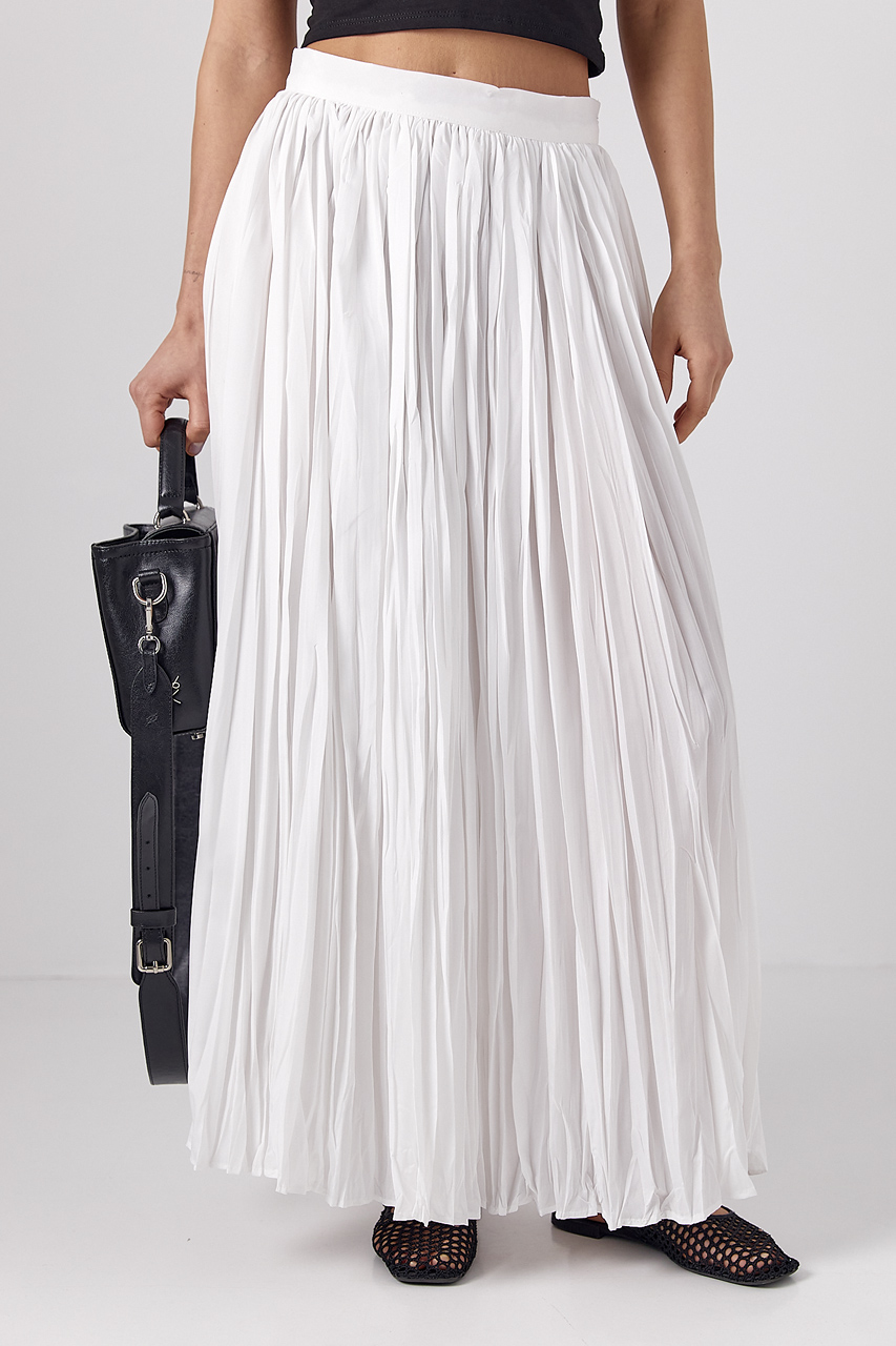 Плісирована спідниця максі