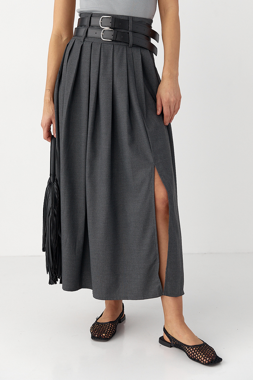 Спідниця міді зі складками