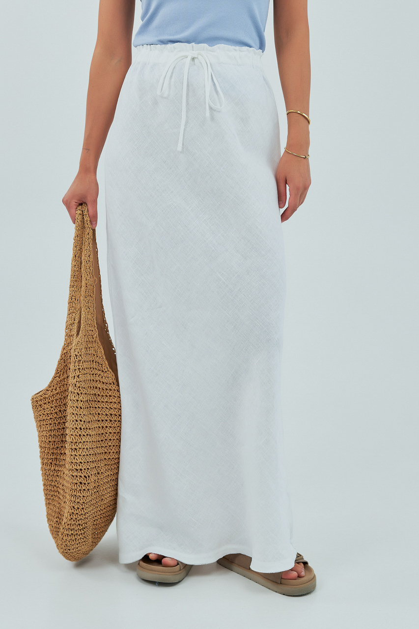 Лляна довга спідниця