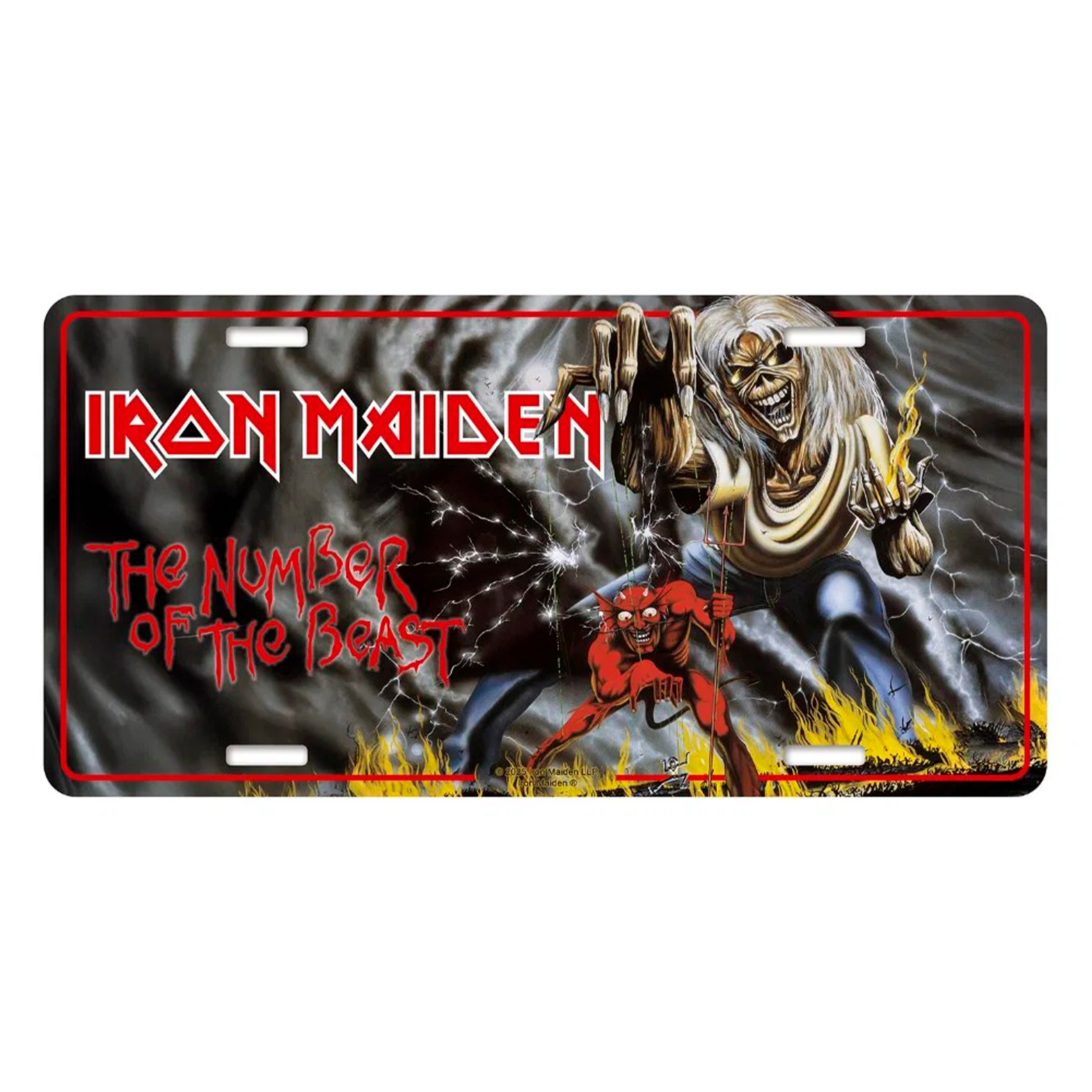 Подарункова табличка IRON MAIDEN - NUMBER OF THE BEAST (npol-007)  RW-26767