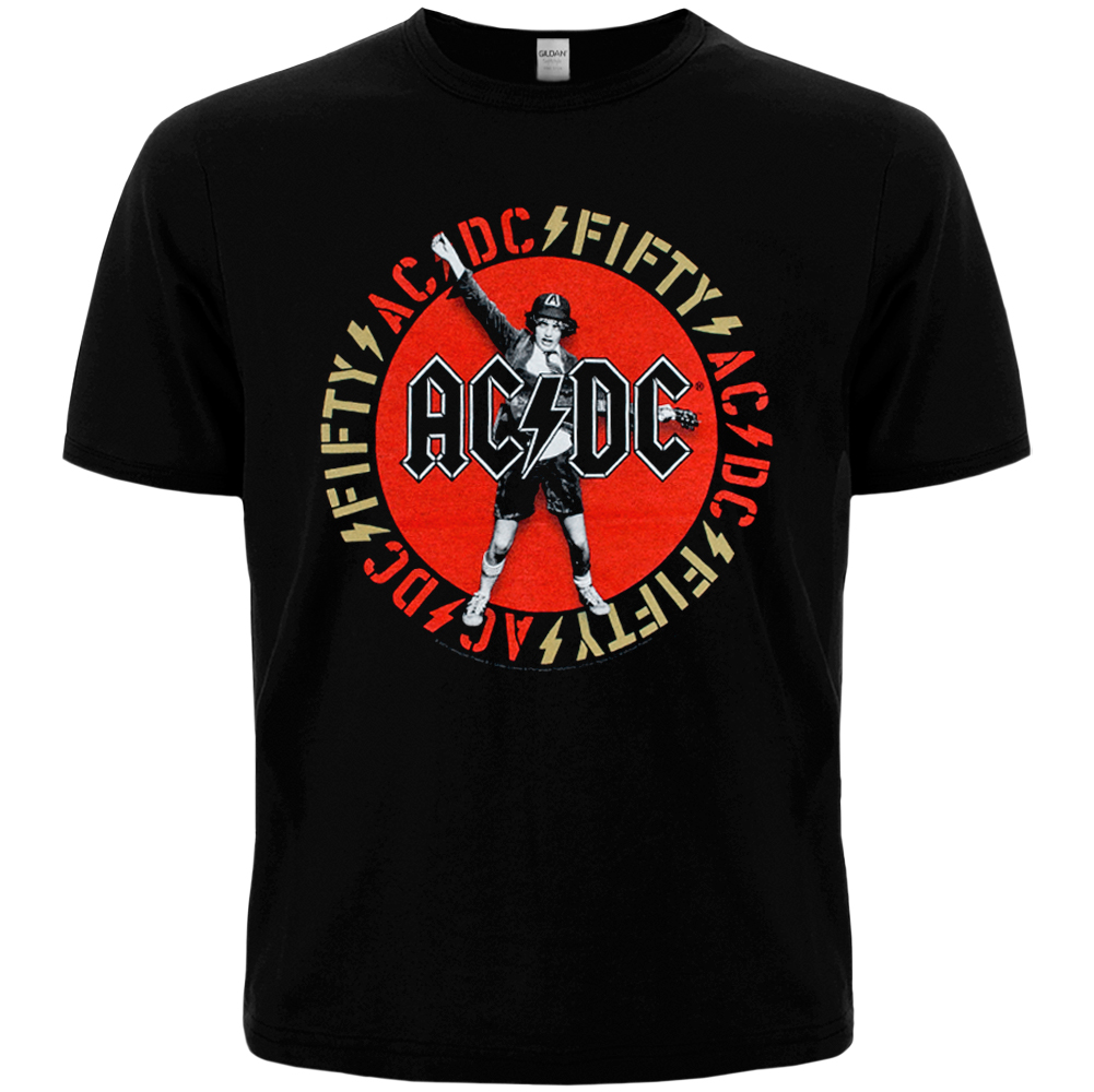 Футболка AC/DC - ANGUS EMBLEM 50th Anniversary (Officially Licensed)  RW-26678