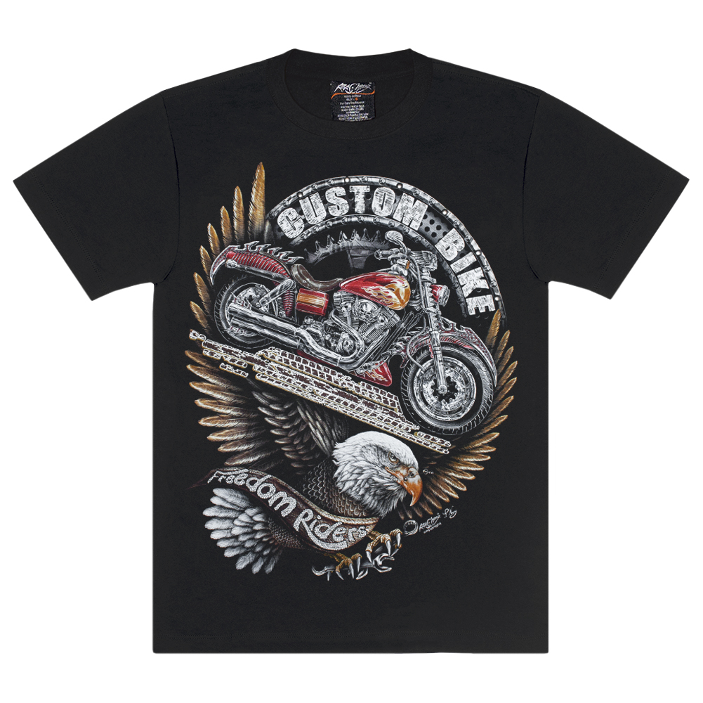 Футболка Custom Bike - Freedom Riders (3D, світиться в темряві)  RW-24426