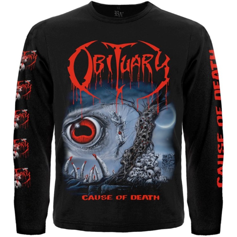 Футболка з довгим рукавом Obituary "Cause of Death"  RW-23352