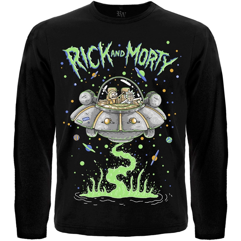 Футболка с длинным рукавом Rick and Morty (space adventure)  RW-8661