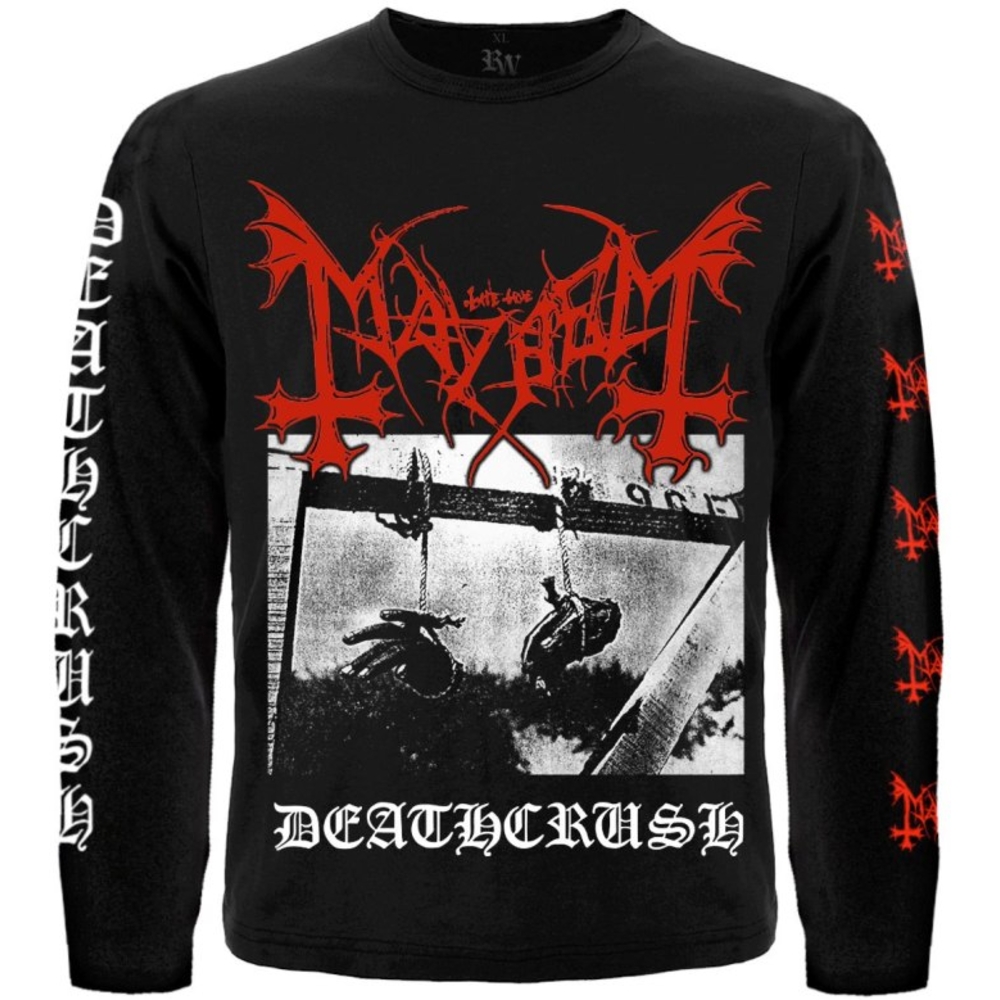 Футболка з довгим рукавом Mayhem "Deathcrush" (з друком на рукавах)