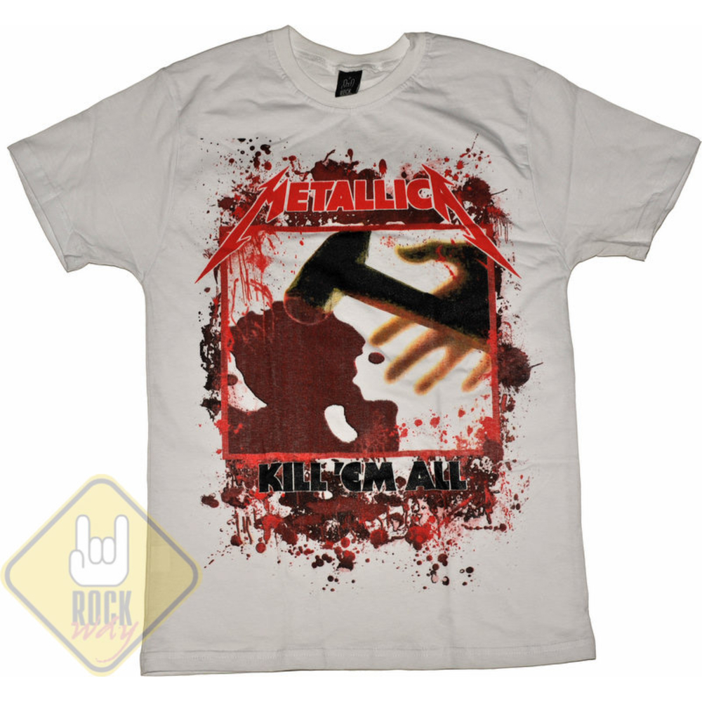 Біла футболка Metallica "Kill’em All"  RW-664