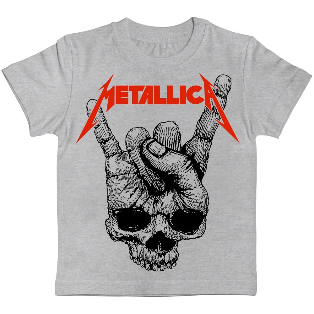 Детская футболка (Skull Sign of the Horns) меланж