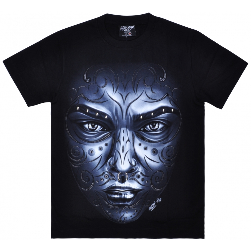 Футболка Tattoo Face (3D, светится в темноте)