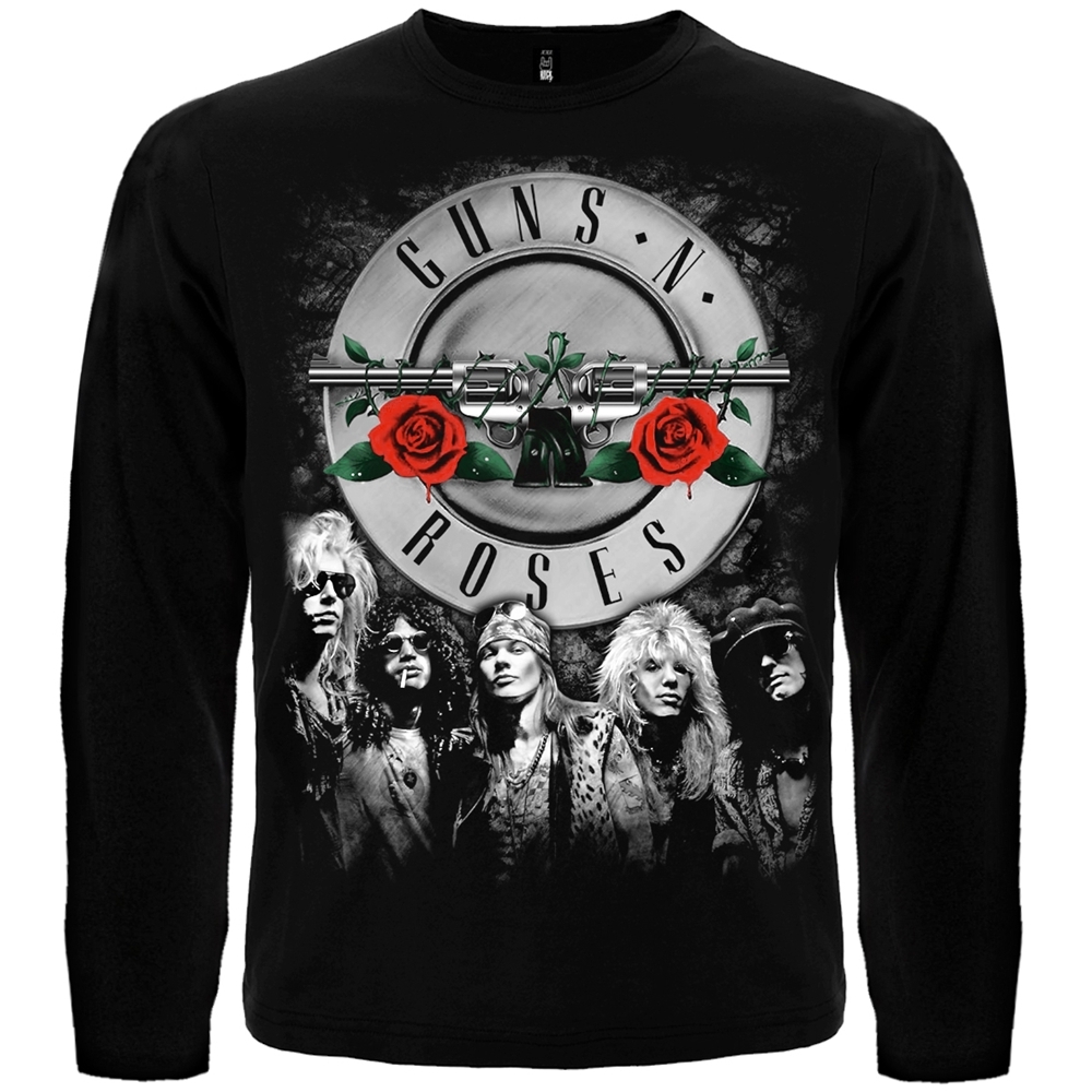 Лонгслив Guns'n'Roses (лого+фото группы)