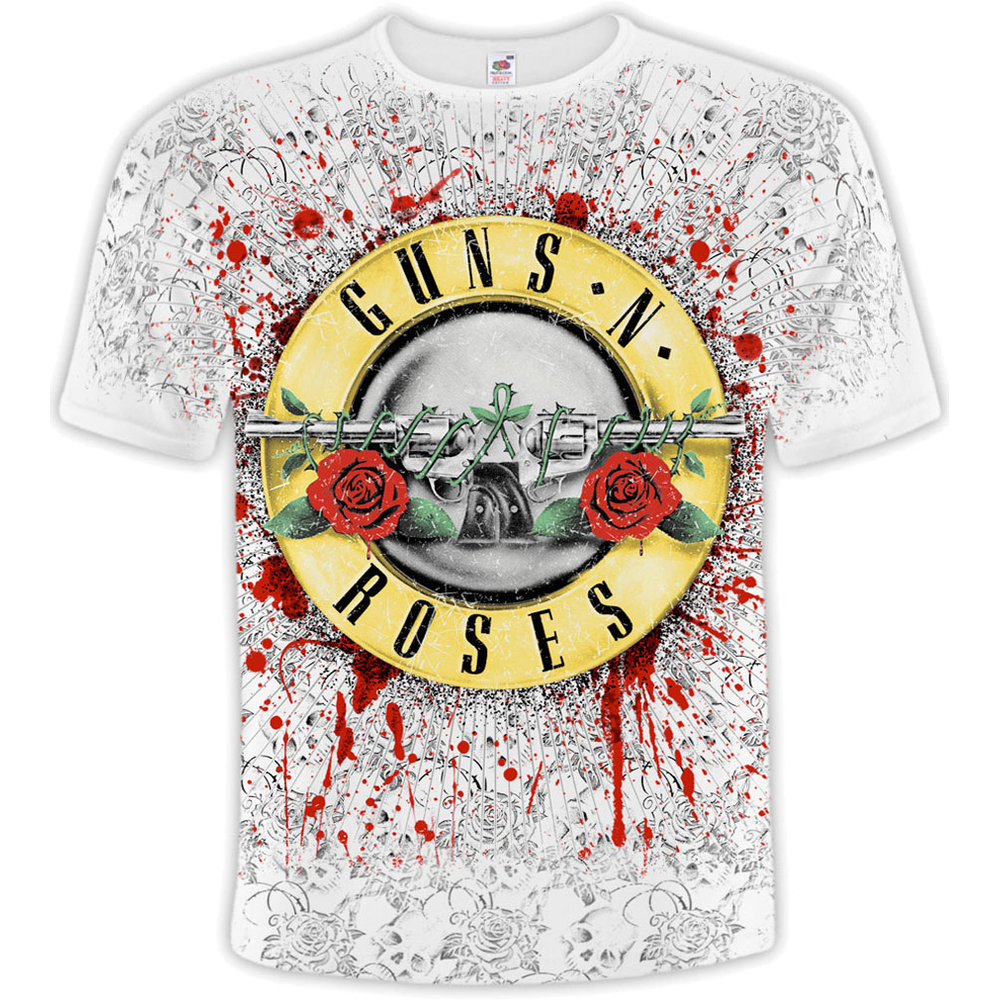 Футболка Guns n’Roses "Baked on Mess" (white t-shirt)