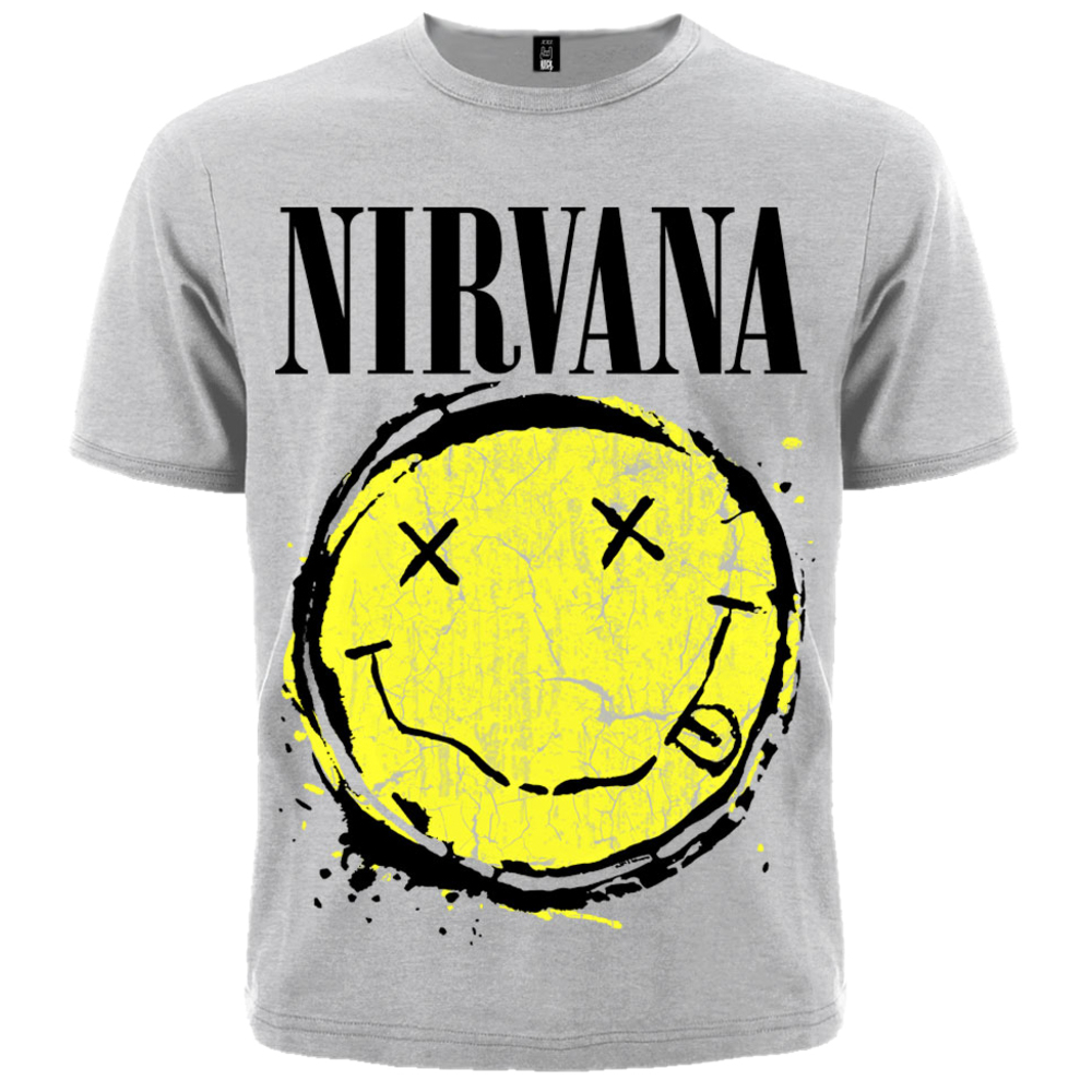 Футболка Nirvana (smile (меланж))