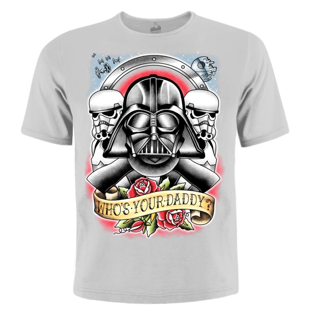 Футболка Star Wars "Who's your daddy" Grey Urbanist