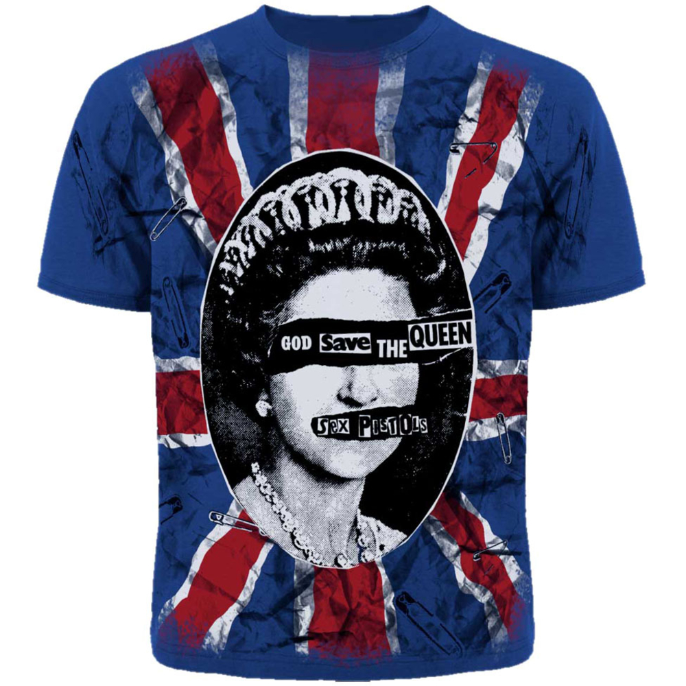 Футболка Sex Pistols "God Save The Queen" (blue t-shirt)