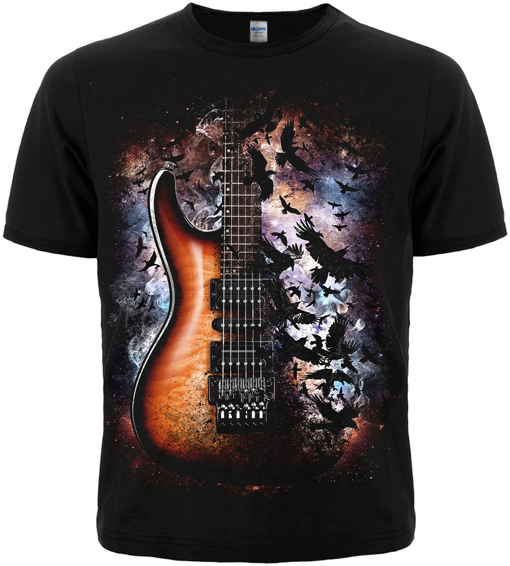Футболка Crow and Guitar in Space