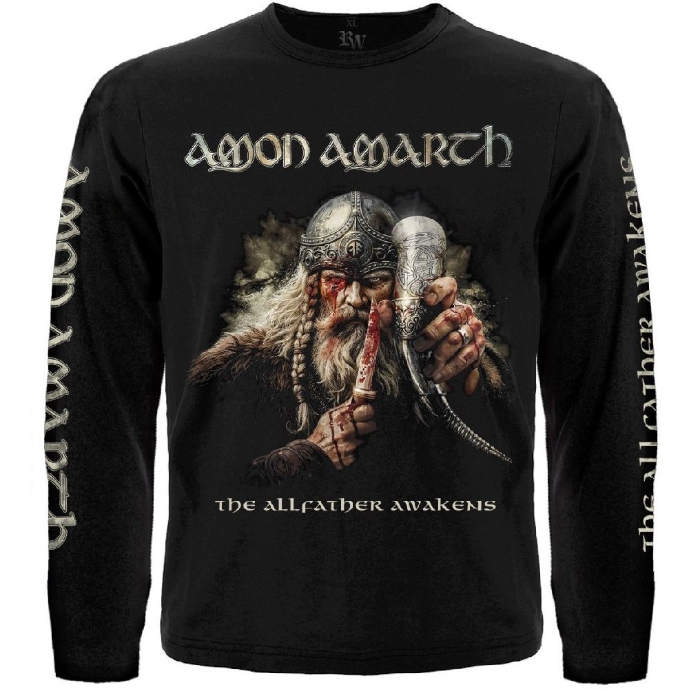 Футболка з довгим рукавом Amon Amarth "The Allfather Awakens" RW-27077 Футболка з довгим рукавом Amon Amarth "The Allfather Awakens" RW-27077