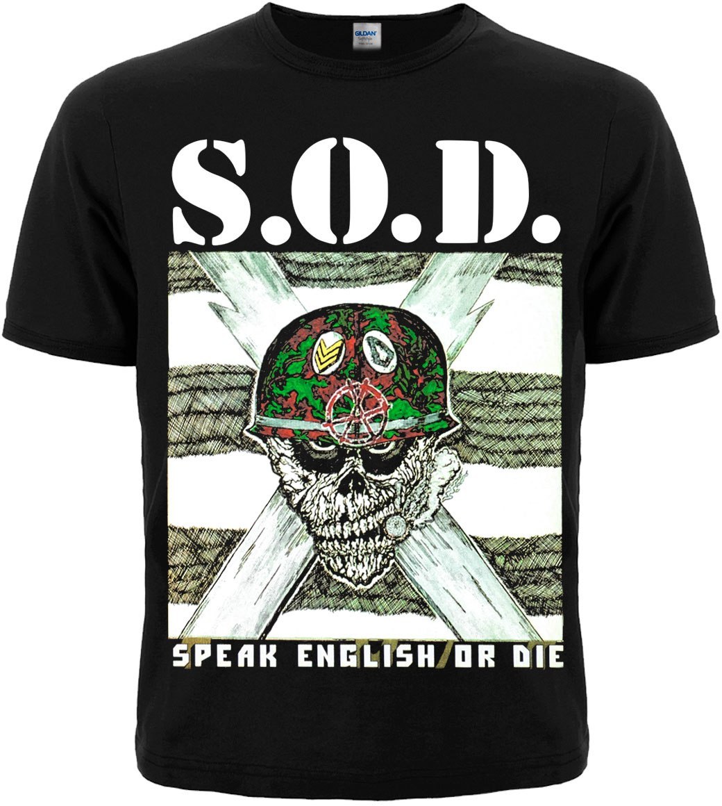 Футболка S.O.D. "Speak English or Die"  RW-25919