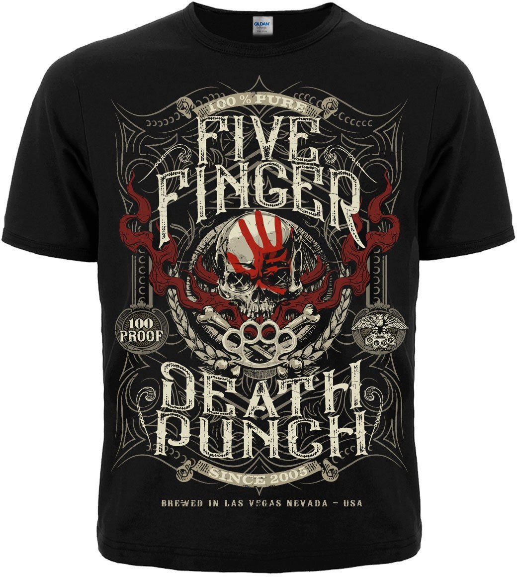 Футболка Five Finger Death Punch (100% Pure Brewed in Las Vegas)  RW-23216