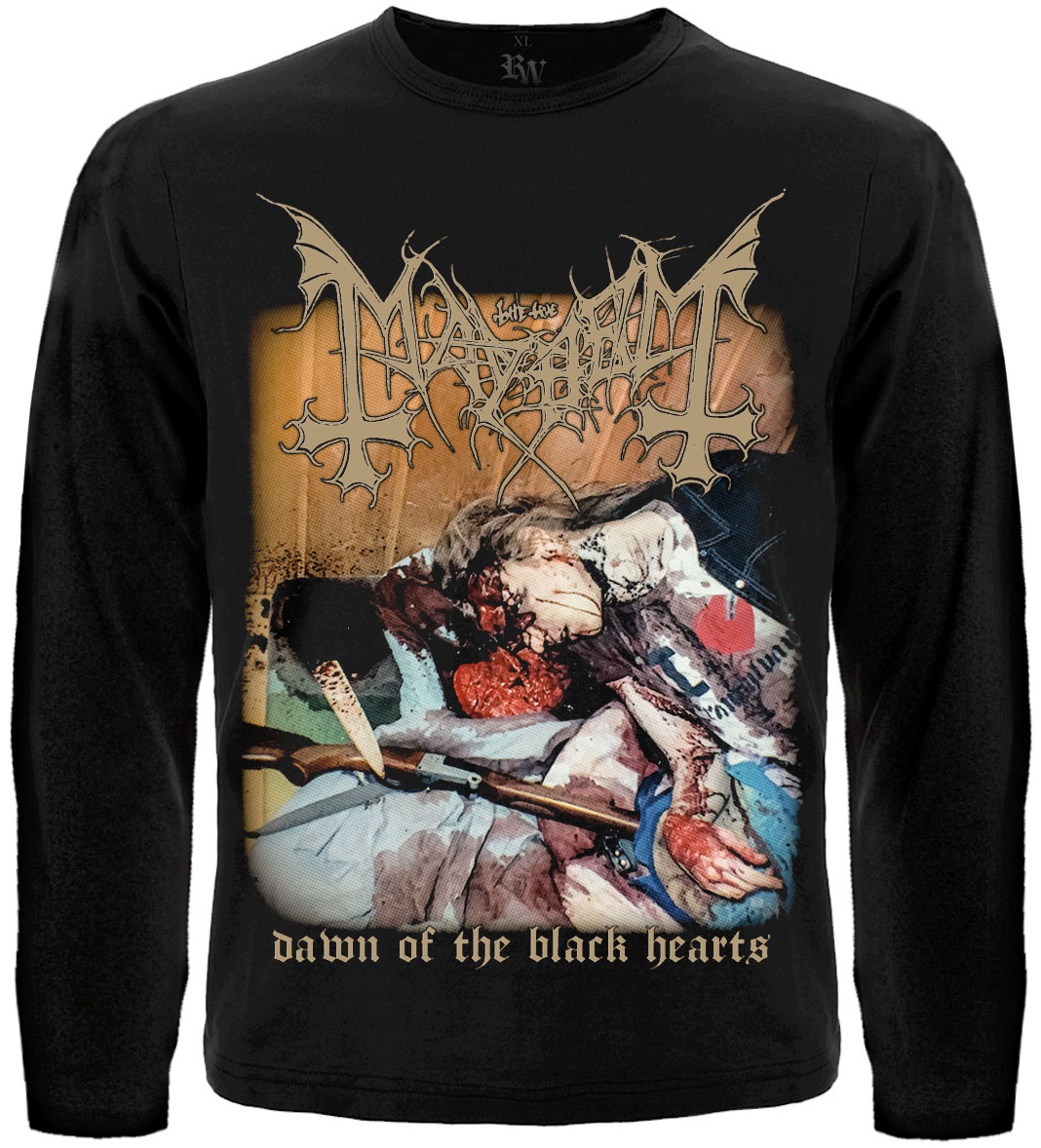 Футболка с длинным рукавом Mayhem "Dawn of the Black Hearts"